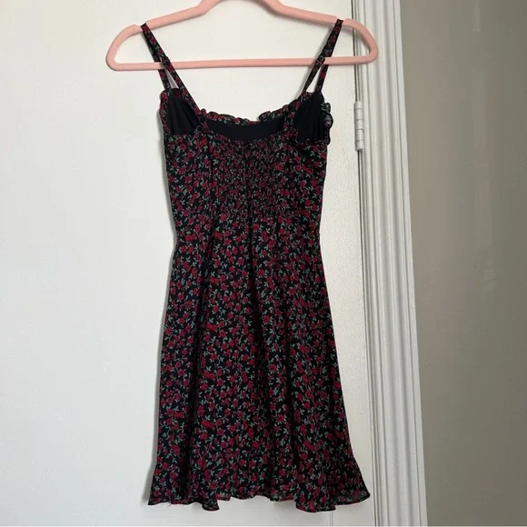 Reformation Sz 0 Strap Feminine Floral Mabel Rose Mini Dress NWOT - Picture 4 of 11